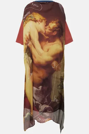 Vivienne Westwood Abito chemisier Kiss con stampa