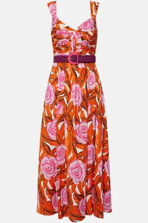 Diane von Furstenberg Abito midi Artie in misto cotone