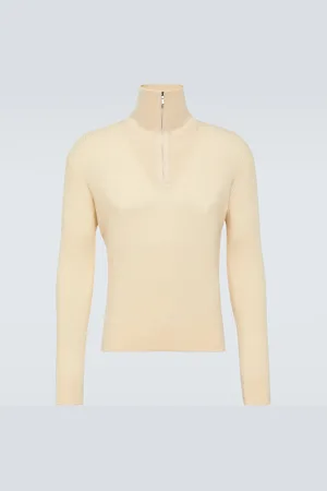 Loro Piana Pullover Akan in cashmere e seta con zip