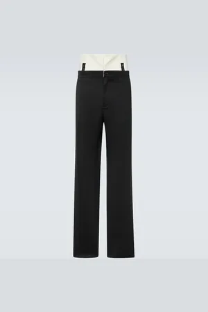 Dolce & Gabbana Pantaloni regular in twill di misto lana