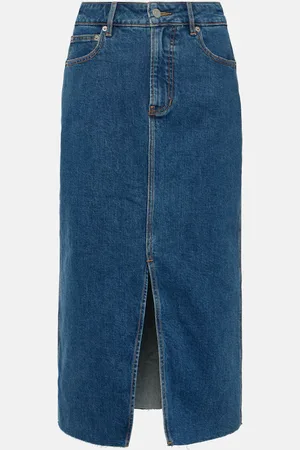VERONICA BEARD Gonna midi di jeans Victoria