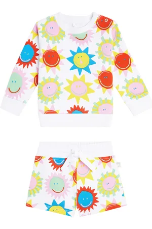 Stella McCartney Baby - Felpa e pantaloni in cotone con stampa