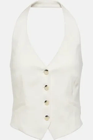 VERONICA BEARD Gilet Arabella in misto lino