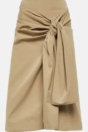 Bottega Veneta Gonna midi in misto cotone