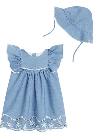 Chloé Chloé Kids Baby - Abito e cappello di jeans
