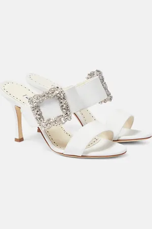 Manolo Blahnik Sandali Gable Jewel 90 con cristalli
