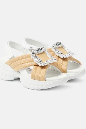 Roger Vivier Sandali Viv Run Light Strass Buckle con cristalli