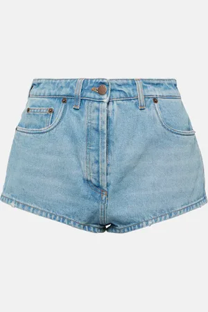 Prada Shorts di jeans a vita alta
