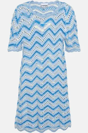 Ganni Miniabito in crochet di cotone