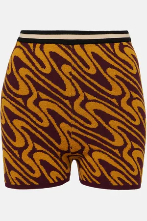 DRIES VAN NOTEN Shorts in jacquard a vita alta