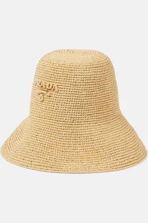 Prada Cappello in crochet con logo