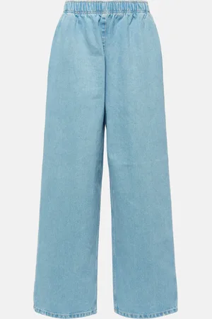 Prada Jeans a gamba larga con logo