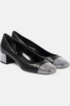RENE CAOVILLA Pumps Kristen in pelle con cristalli