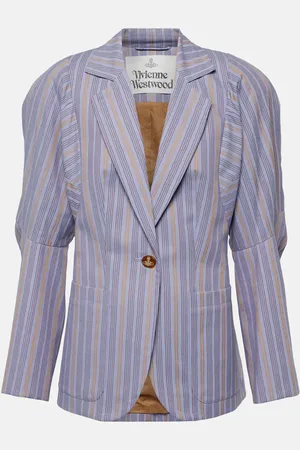 Vivienne Westwood Blazer Pourpoint in cotone a righe