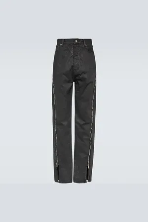Rick Owens Jeans bootcut Bolan Banana a vita alta