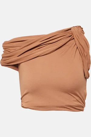 Rick Owens Lilies - Top cropped Sienna in jersey