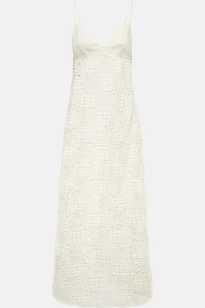 SIR Abito midi in crochet di cotone