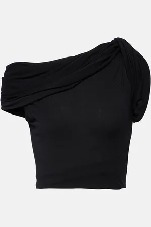 Rick Owens Top cropped Sienna in jersey