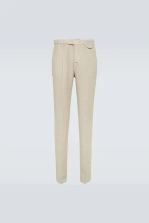 Brunello Cucinelli Pantaloni slim in lino