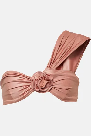 MAGDA BUTRYM Top bikini con applicazione floreale