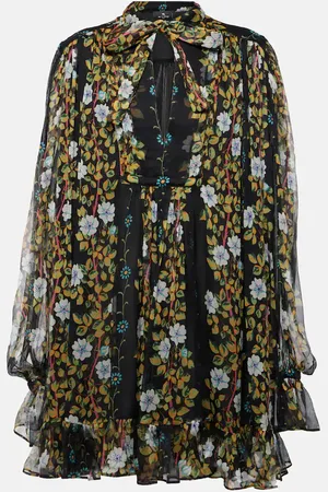 Etro Miniabito in crépon di seta a fiori