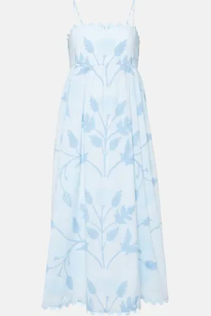 Juliet Dunn Abito midi in cotone con stampa