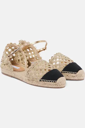 Aquazzura Espadrillas Sunburst in rafia