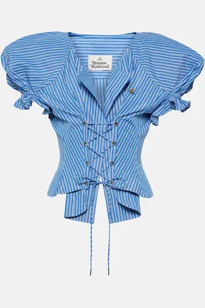 Vivienne Westwood Top Kate in cotone a righe