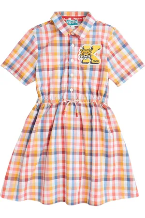 Kenzo Abito Campus in cotone a quadri