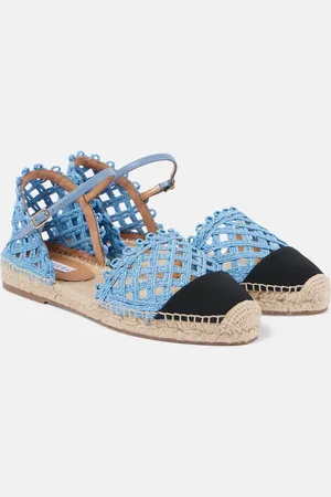 Aquazzura Espadrillas Sunburst in rafia