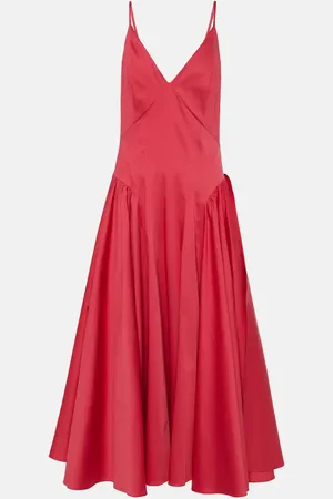 TOVE Abito midi Solene in misto cotone