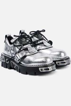 Paco rabanne X New Rock - Sneakers in pelle metallizzata