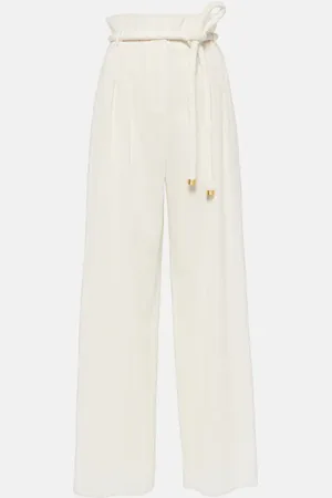 Loro Piana Pantaloni a gamba larga Tristin in misto cotone