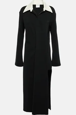 Courrèges Courrèges Abito Twist in piqué di misto cotone