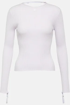 Courrèges Courrèges Top in maglia a coste con cut-out