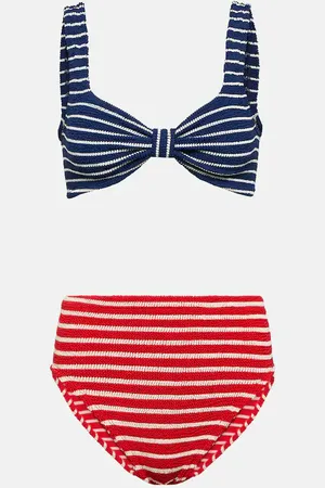 Hunza G Bikini Judy a righe