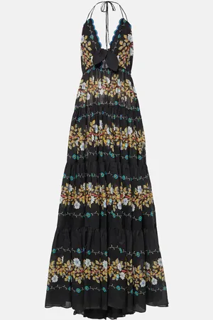 Etro Abito lungo in cotone con stampa