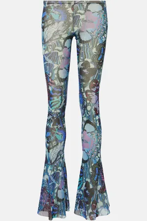 Jean Paul Gaultier Pantaloni flared Papillon in jersey