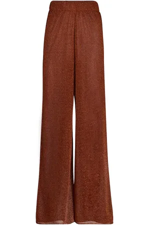 Oseree Oséree Pantaloni Lumière a gamba larga
