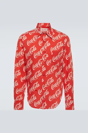 ERL X Coca-Cola® - Camicia in cotone e lino con stampa