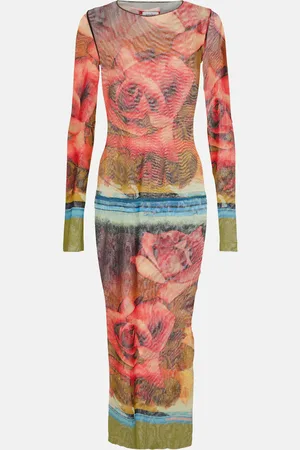 Jean Paul Gaultier Abito midi con stampa