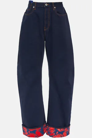 Burberry Jeans a gamba larga e vita alta