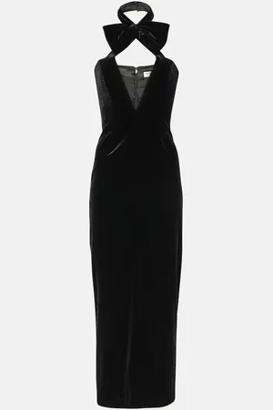 Alessandra Rich Abito midi in velluto