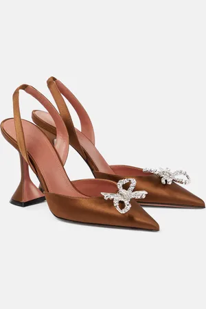 Amina Muaddi Pumps slingback Rosie 95 in raso