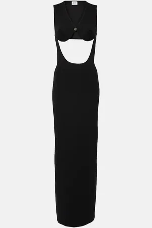 Jean Paul Gaultier Abito lungo in jersey con cut-out