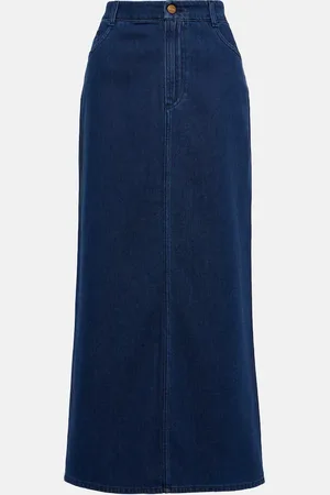 TOVE Gonna midi Sera in denim