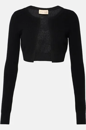 AYA MUSE Cardigan cropped in misto cotone