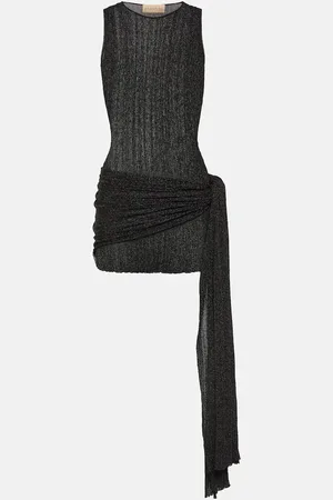 AYA MUSE Abito corto Keefe in maglia lamé