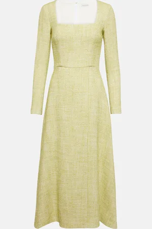 EMILIA WICKSTEAD Abito midi Fara in tweed di misto cotone