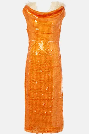 XU ZHI Abito midi con paillettes